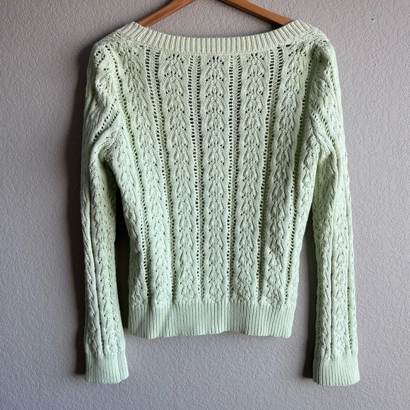 NAUTICA 90s Cardigan Open Knit Sweater - Picture 2 of 5